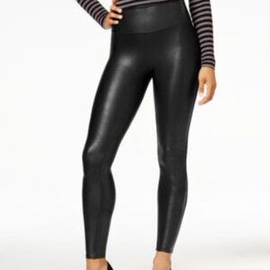 Spanx faux leather leggings women's small black